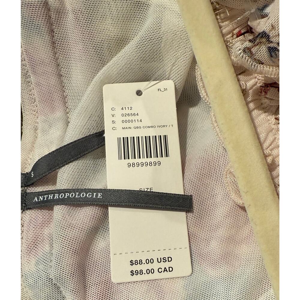 Anthropologie Off The Shoulder Mesh Top Size: S - Picture 4 of 4